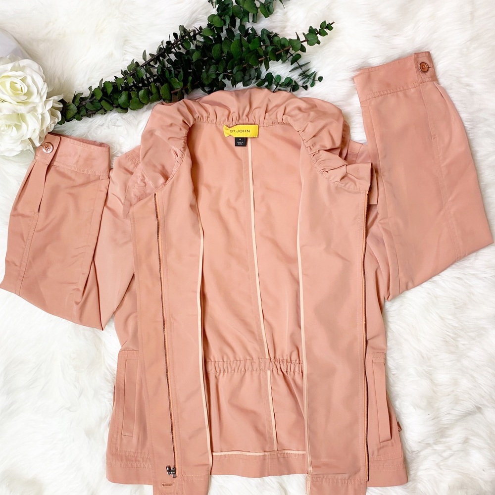 St. John Drawstring Windbreaker Jacket - image 2